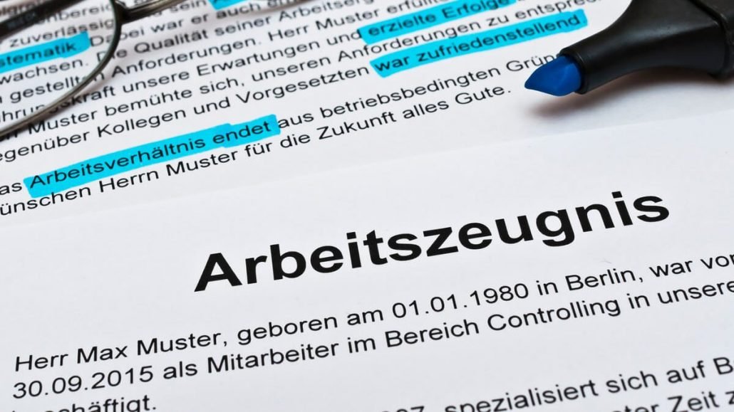 Reference letter wording guide in Germany